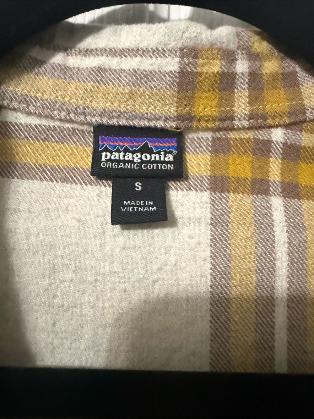 Patagonia 100% Organic Cotton Plaid Flannel Shirt- S - Picture 4 of 7